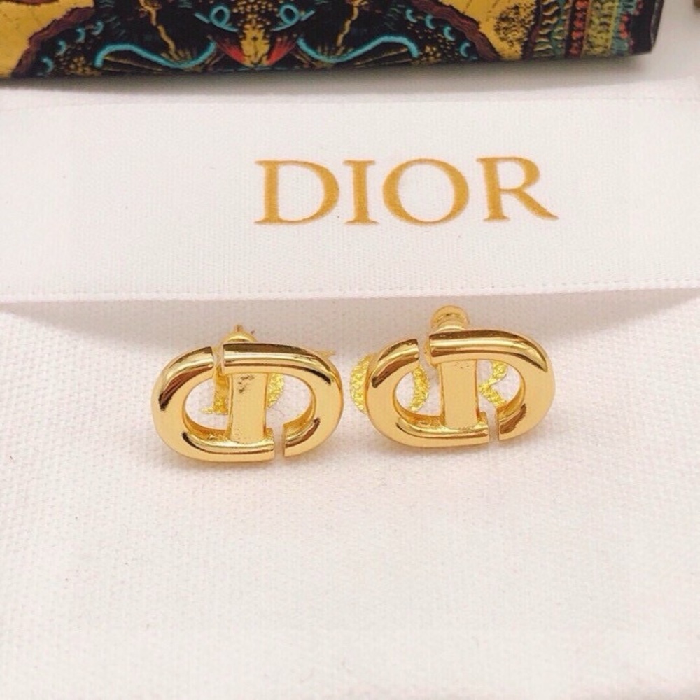 Dior stud earrings